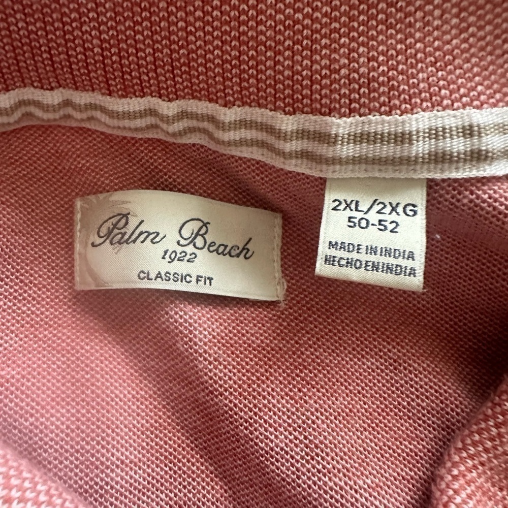 Men’s used red Pebble Beach polo golf shirt size XXL 2XL - Picture 3 of 4